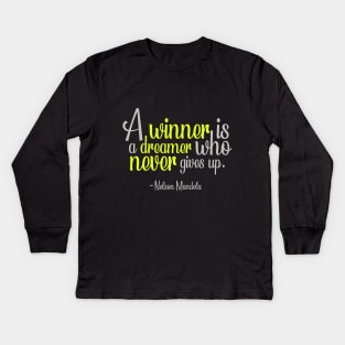 Mandela Quotes Kids Long Sleeve T-Shirt